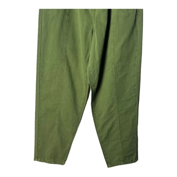 1378. BLANK NYC‎ SMOCKED WAIST HIGH RISE STRAIGHT LEG PANTS SIZE 28 OLIVE GREEN - Picture 6 of 12
